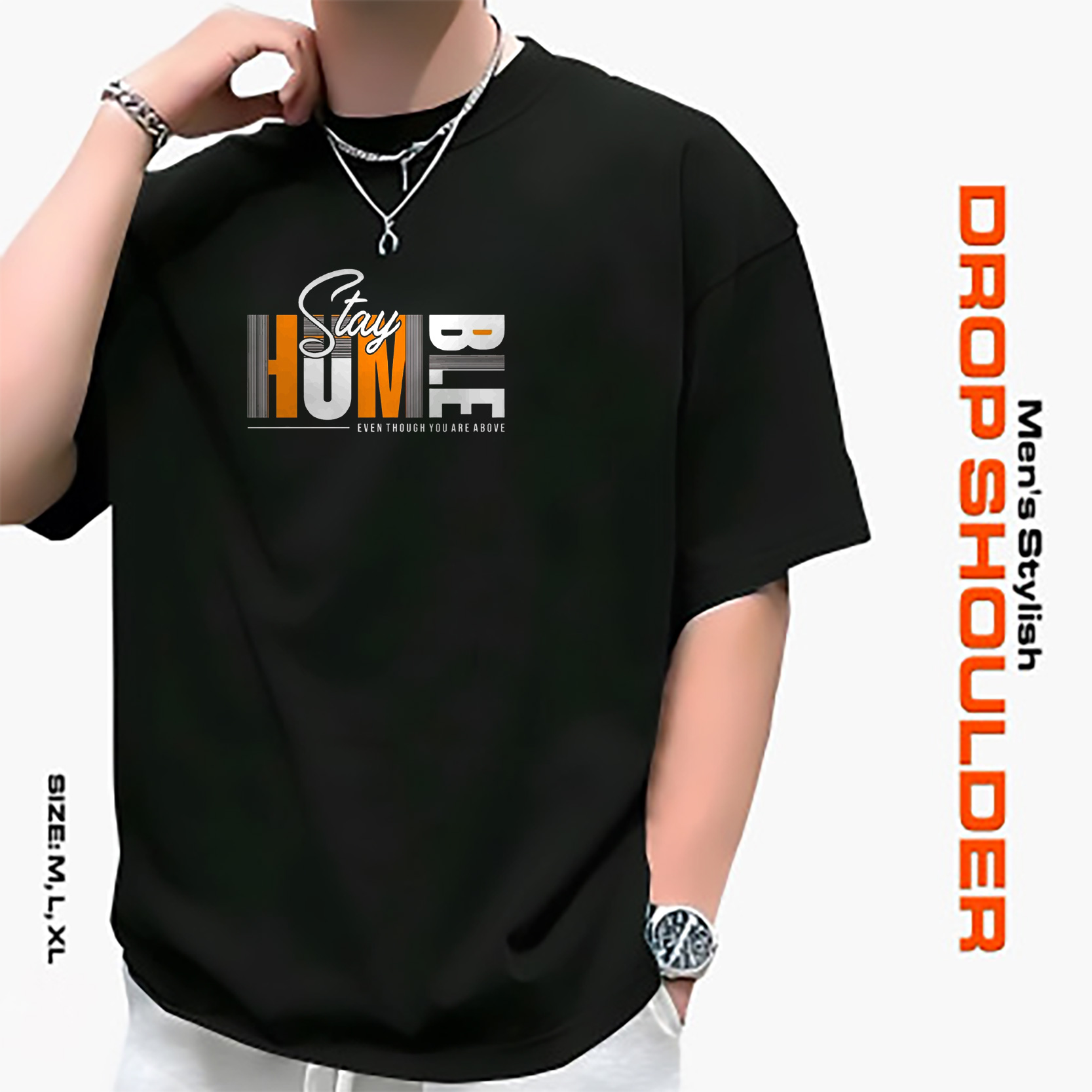 Men's Stylish Drop Shoulder-  8234
