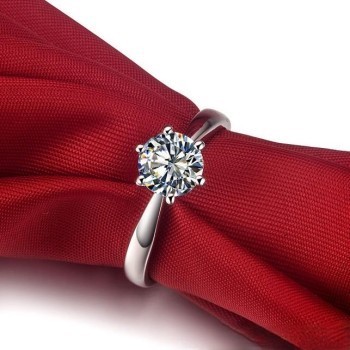 Diamond Cut Zirconia Superflow Ring (Adjustable) 7236