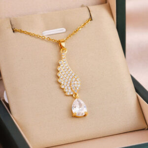 Premium Gold Wings Necklace