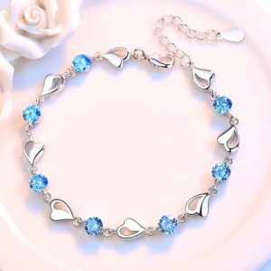Women's Stylish Heart Crystal Bracelet